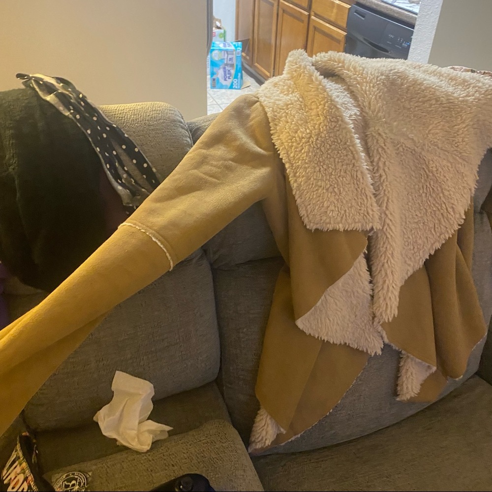 Oversized Waterfall Draped Jacket - image 3